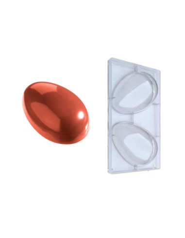 MOLDE 1/2 HUEVO LISO 185x128mm 2c - 250gHuevos
