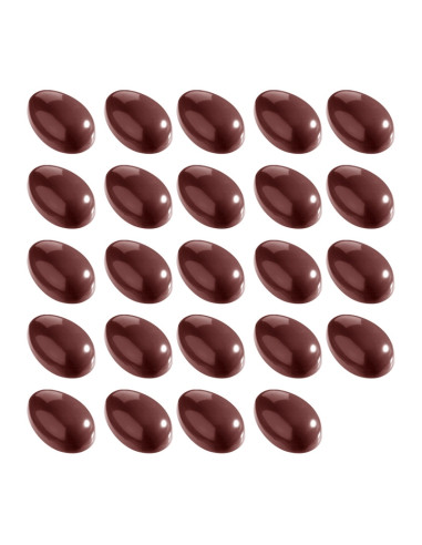 MOLDE HUEVO 1/2 LISO CW1317 43x30mm 24cHuevos