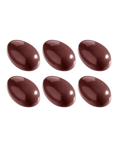 MOLDE HUEVO 1/2 LISO CW1253 86x58x30mm - 6c 97gHuevos