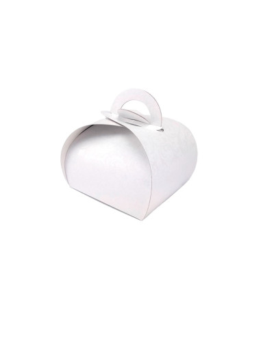 CAJA TARTA BLANCO DAMASCO MONOPORCIÓN 10x10xh8cmPastelería