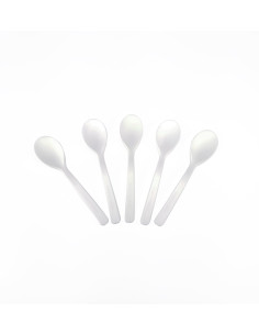 CUCHARA YOGUR 10,5cm BL(100u)  BIO ECO COMPOSTABLE