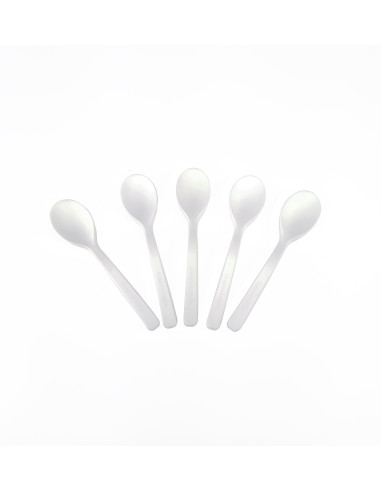 CUCHARA YOGUR 10,5cm BL(100u) BIO ECO COMPOST.Cucharillas