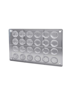 MOLDE ROSA 27x27,8xh20,1mm 12+12p 175x275mm 10g