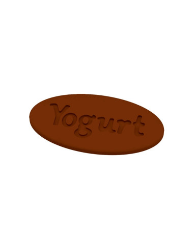 MOLDE PVC YOGURT 61x30x2mm (12i)Pvc Velas y pastillaje
