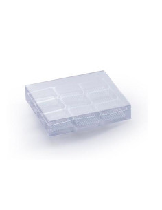 CAJA 9 BOMBONES 11,2x9,7xh2cm PK(25u) TRANSPARENTE