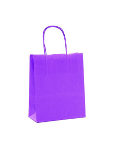 BOLSA KRAFT 24x11x31cm PK (50u) VIOLETA