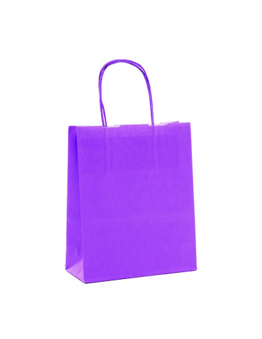 BOLSA "KRAFT" 24x11x31cm PK. (50u) VIOLETABolsas Papel