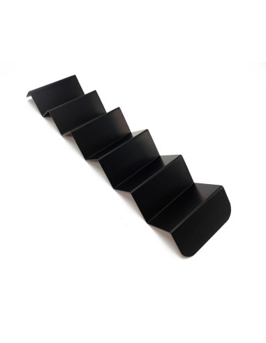 ZIG ZAG EXPOSITOR NEGRO MATE H4/5 e1,2 37x10x3,5Anodizadas