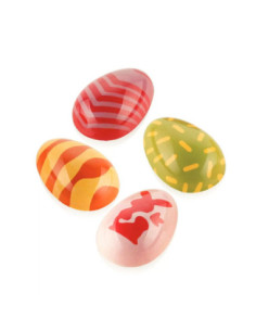 CHOCO STAMP E - 4 SILICONE MOULD 42x30xH.17 mm