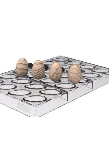 CHOCO STAMP E + M. TRITAN 24c 40x28xH.14 mm HUEVO-7