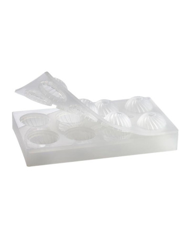 MOLDE ESFERA 3D RAYADA - AF004 - 8p D55mmEsferas 3D