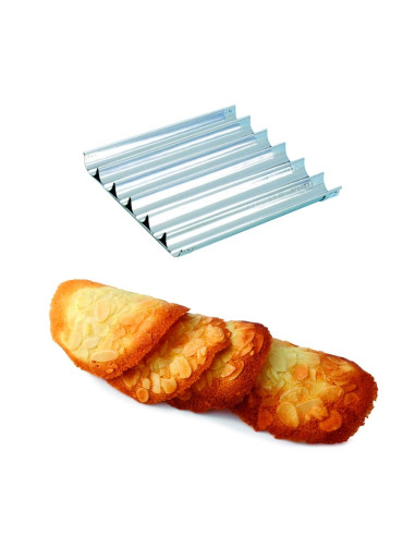 BANDEJA INOX 350X320mm TEJAS 6 CANALESEspeciales