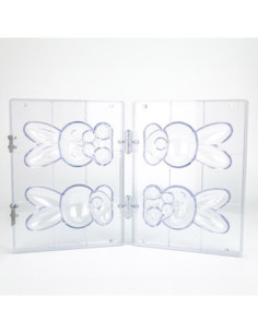 MOLDE DOBLE CONEJO MINOU 77x75,5xh155 mm  2