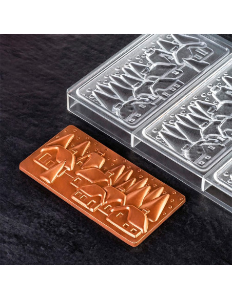 MOLDE PC5038 TABLETA PUEBLO NAVID. 154x77xh10mm 3cTabletas