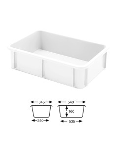 CUBETA BLANCA 595x395x165 mm -25lt.