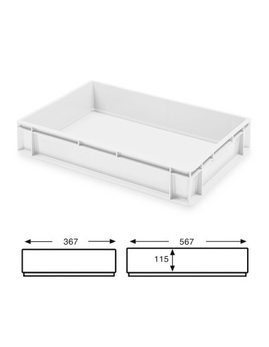 CUBETA N.E. 600x400x120 CERRADA 23lt.Cubetas