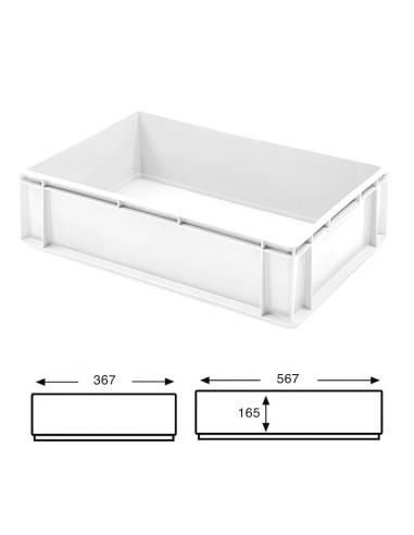 CUBETA N.E. 600x400x170 CERRADA 33lt.Cubetas