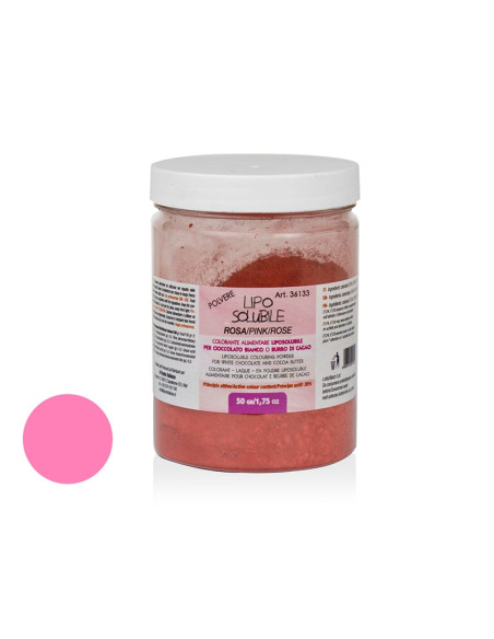COLORANTE EN POLVO ROSA LIPOSOLUBLE 50gLiposolubles Polvo