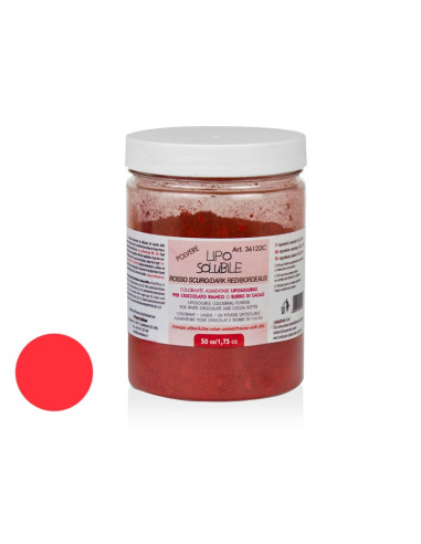 COLORANTE EN POLVO ROJO VIVO LIPOSOLUBLE 50gLiposolubles Polvo