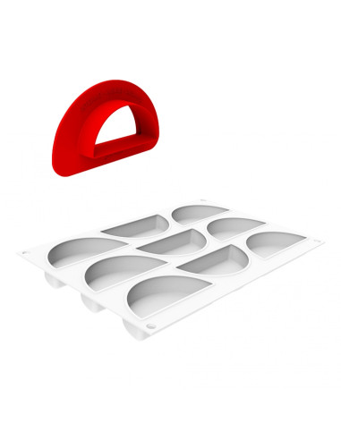 MOLDE RAINBOW 80 100 x 21 x h50mm 80mlSilikomart Monoporciones MOLDE RAINBOW 80 100 x 21 x h50mm 80mlSilikomart Monoporciones