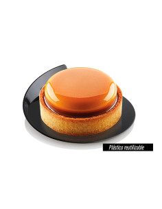 BANDEJA MONOPORCIÓN D86mm PK(100u) BLACK TRAYSBases plástico 2