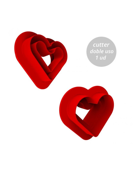 MOLDE LEVEL HEARTS 35 - 80x 66 xh12 mm 8c x 35mlBuffet