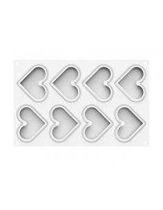 MOLDE LEVEL HEARTS 35 - 80x 66 xh12 mm 8c x 35mlBuffet 2