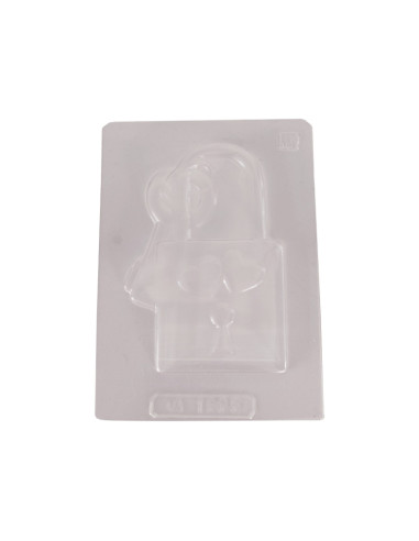 MOLDE PVC CANDADO CORAZÓN 80X120X7mmSan Valentin