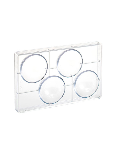 MOLDE SEMIESFERA MA5006 D80mm 4cEsferas Policarbonato