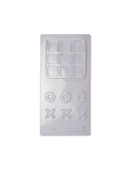 MOLDE PVC AR2281 TRES EN RAYA 90x90x5mm (1m)