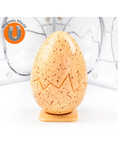 MOLDE HUEVO CRACK D100xh150 mm (2i) POLIC.MAGN.Huevos 2