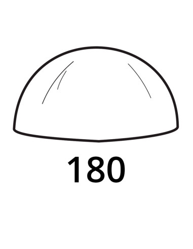 MOLDE PVC SEMIESFERA D180mm 1cPvc Esferas