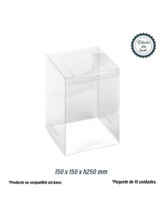 ESTUCHE ACETATO 150x150mm SIN FONDO (10u)Estuches sin Fondo 2
