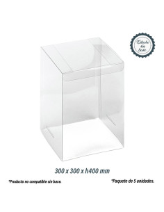 ESTUCHE ACETATO 300x300mm SIN FONDO (5u)Estuches sin Fondo 2