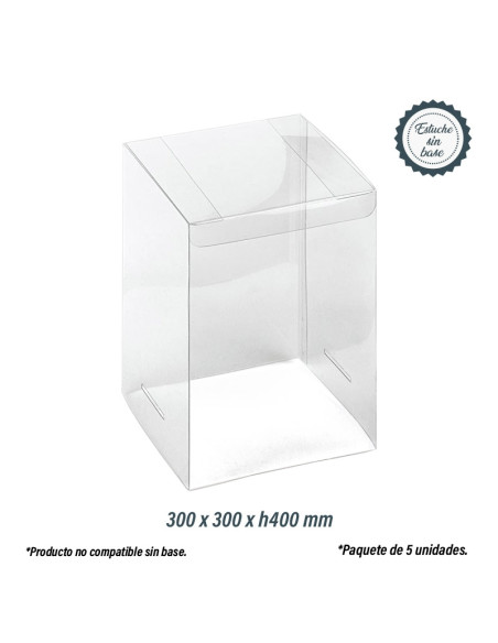 ESTUCHE ACETATO 300x300mm SIN FONDO (5u)Estuches sin Fondo