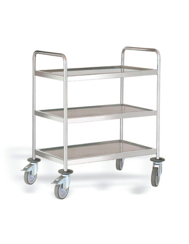 CARRO SERVICIO INOX 88x58x130cm 4 ESTANTESAccesorios Inox CARRO SERVICIO INOX 88x58x130cm 4 ESTANTESAccesorios Inox