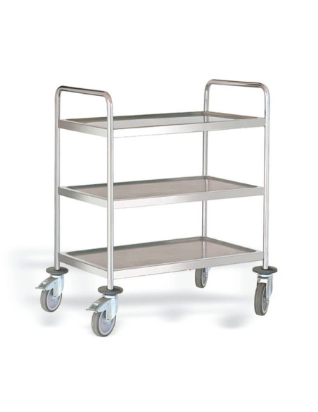 CARRO SERVICIO INOX 88x58x130cm 4 ESTANTESAccesorios Inox