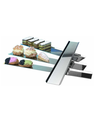 BANDEJA INOX 600x130x15mm 2LADOS CÓNICA2 Lados