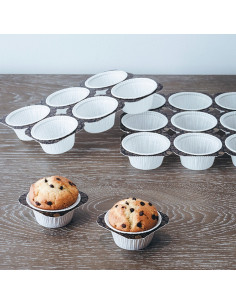 BANDEJAS MUFFIN 24u (BLANCA) CA (100u)Cápsulas especiales 2
