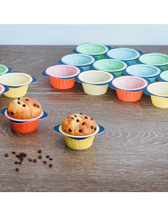 BANDEJAS MUFFIN 24u (COLORES) CA (100u)Cápsulas especiales 2