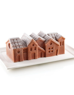 KIT WINTER VILLAGE + SOPORTE PLASTICO