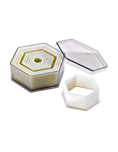 CORTANTES 9 HEXAGONALES LISOS POLYGLASSCortapastas polyglass