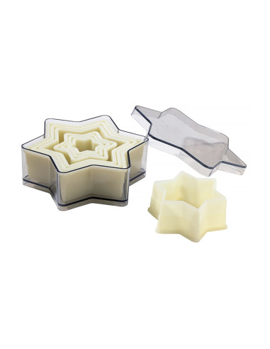 CORTANTES 7 ESTRELLAS DE 6 BRAZOS LISOS POLYGLASSCortapastas polyglass