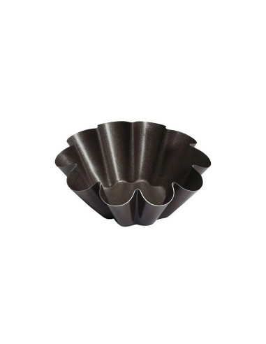 MOLDE BRIOCHE ACANALADO ANTIADHERENTE (10u)Antiadherentes