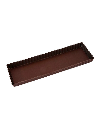 Molde acanalado rectangular base lisa desmontableAntiadherentes
