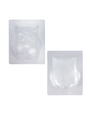 MOLDE PVC ARMD803 BÚHO 3D 100xD130mmPvc Animales
