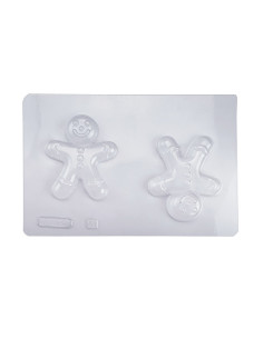 MOLDE PVC GINGER BREAD 90x70mm (2c)Termoformado 2