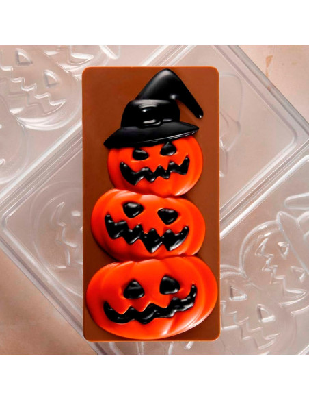 MOLDE PC5060 TABLETA HALLOWEEN. 154x77xh15mm 3c