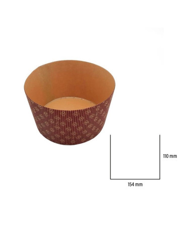 MOLDE PANETTONE M154 750g FLOR RÍGIDO PK(25u)Panettone