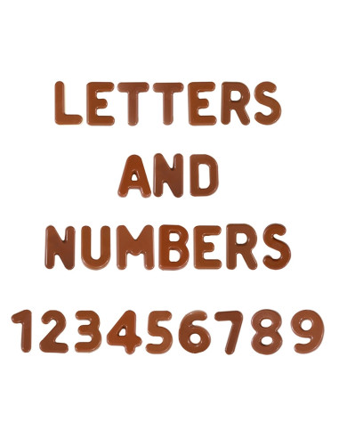 MOLDE LETRAS Y NÚMEROS MA3005 (36c)Varios